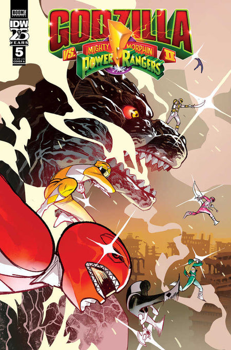 Godzilla vs MMPR II #5 Cover A Rivas