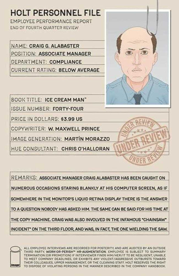 Ice Cream Man #44 Cover A Martin Morazzo & Chris Ohalloran (Mature)