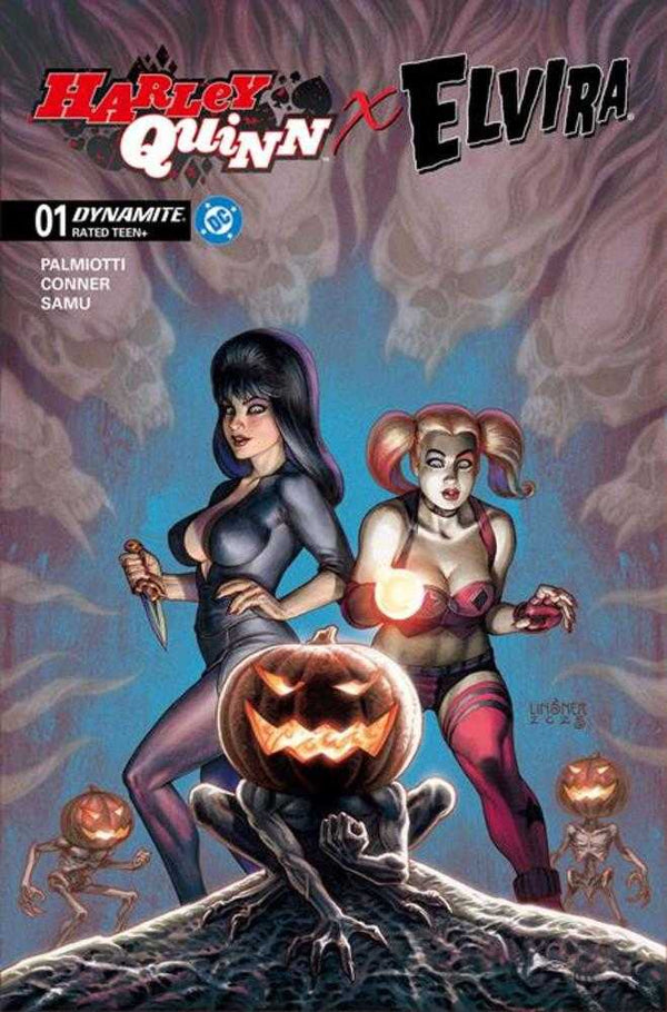 Harley Quinn X Elvira #1 Cover C Joseph Michael Linsner Variant