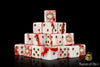 Carnage - White x25 Dice / Round Corner