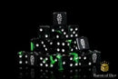 Day of the Dead Dice - Silver Coffin x25 Dice / Square Corner