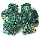 Undead Legion Metal RPG Dice Set | 7 Pieces