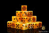 Universal Peace Dice - Ochre x25 Dice / Round Corner